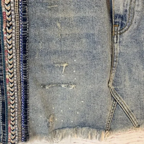 NWT Free People Side Stripe Mini Skirt - Picture 9 of 11